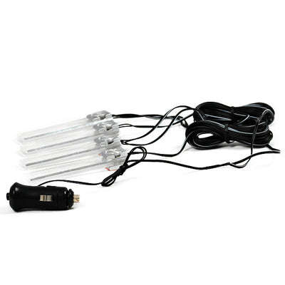 4X Car Illumination Blue Light LED Dash Decoration Lamp