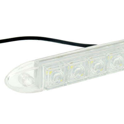 Car Waterproof White 2 x 12 LED DRL Daytime Running Lights, DC 12V