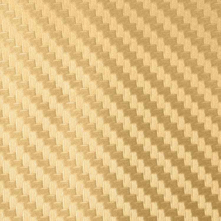 Car Decorative 3D Carbon Fiber PVC Sticker, Size: 127cm x 50cm(Yellow)