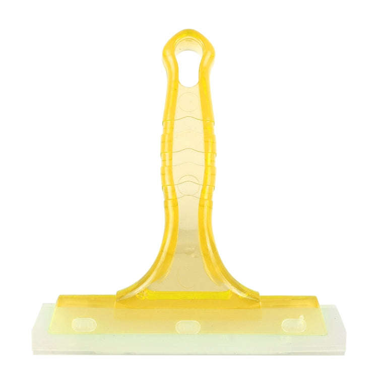 Car Window Plastic Nonslip Handle Glass Wiper / Window Cleaning Tool, Size: 15.8 x 14.8cm(Yellow)