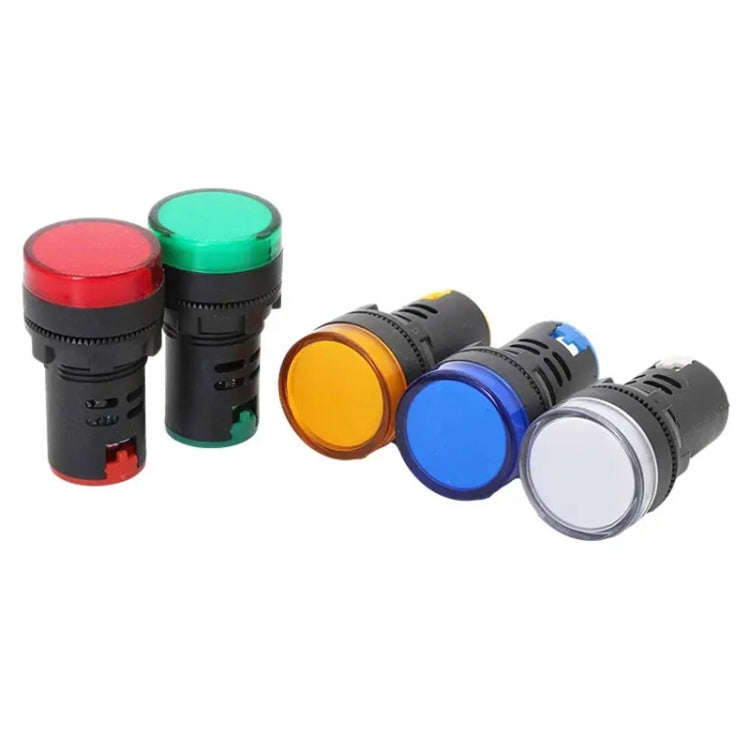 24V AD16-22D / S 22mm LED Signal Indicator Light Lamp (Yellow)