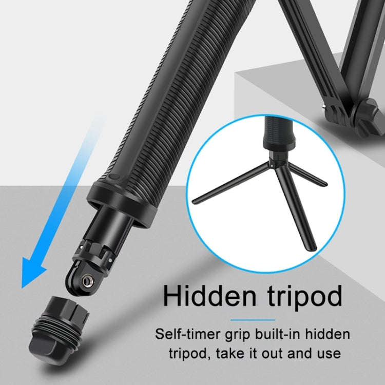 3-Way Monopod + Tripod + Grip Super Portable Magic Mount Selfie Stick for GoPro, Insta360, DJI an...