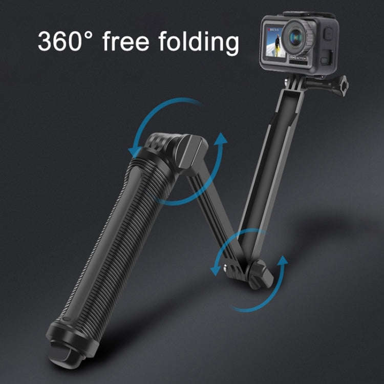 3-Way Monopod + Tripod + Grip Super Portable Magic Mount Selfie Stick for GoPro, Insta360, DJI an...