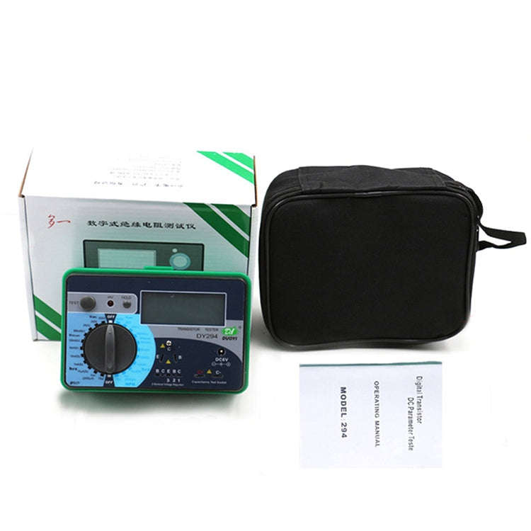 DY294 Professional 2.7 inch LCD Digital Transistor Parameter Tester Meter (4*AA)