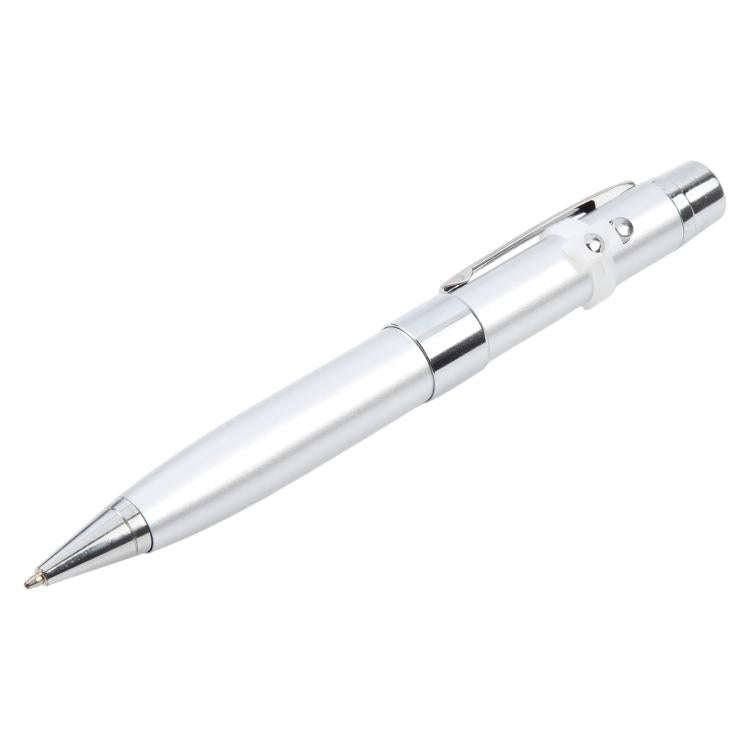 3 in 1 Laser Pen Style USB Flash Disk, Silver (4GB)