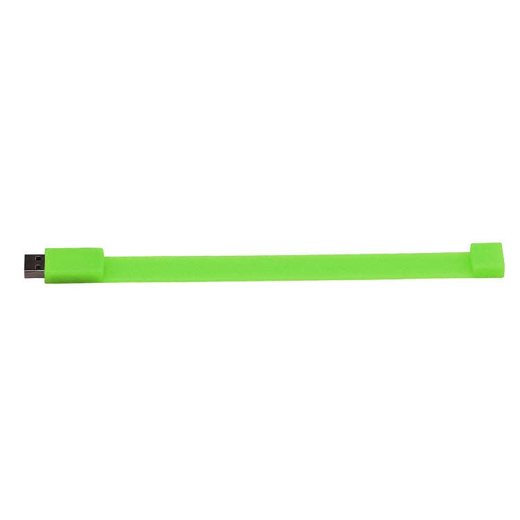 16GB Silicon Bracelets USB 2.0 Flash Disk(Green)