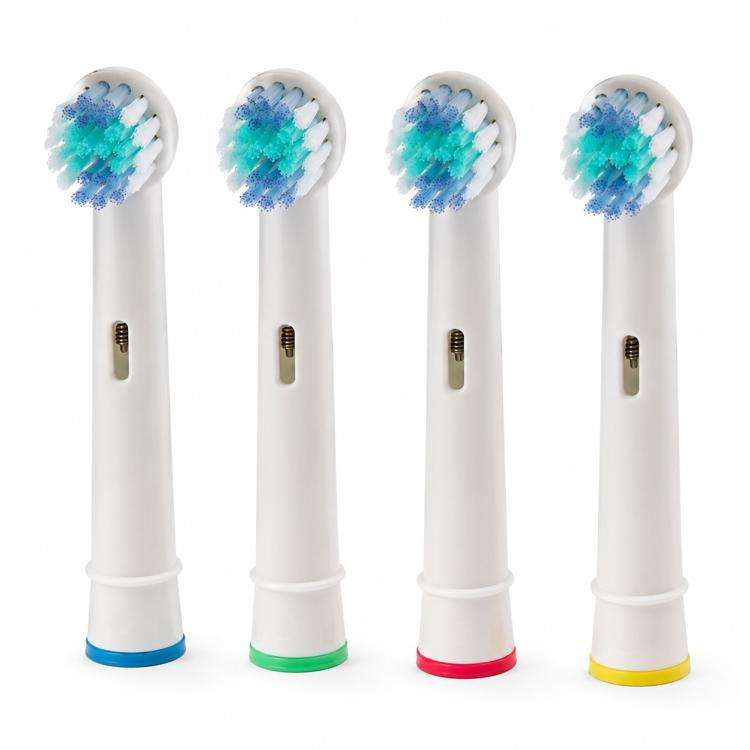 4 PCS/Pack Electric Toothbrush Replacement Heads, Soft Bristles for Deep Cleaning and Gum Care(Wh...