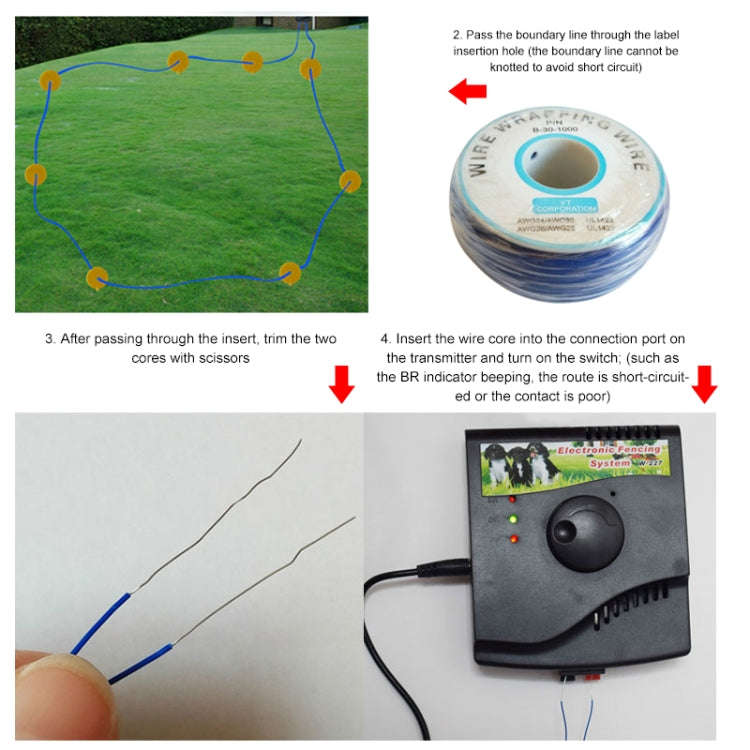 W-227 Electric Fencing Collar System for Pet Dog Cat