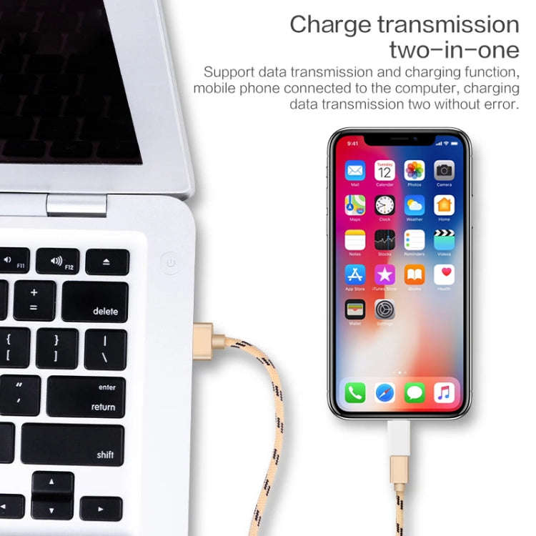Micro 5 Pin USB to 8 Pin  Charge & Data Transfer Adapter(White)