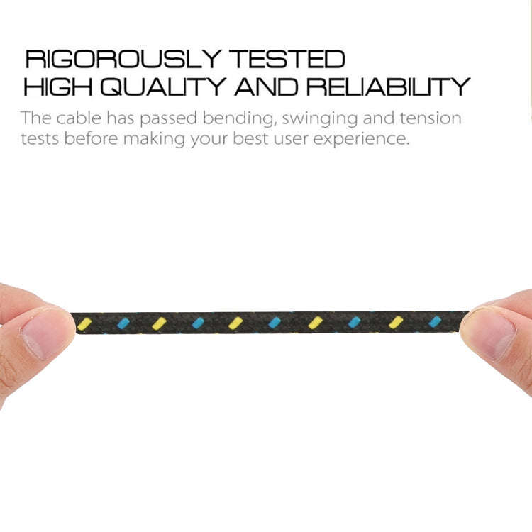 3m Nylon Netting Style USB Data Transfer Charging Cable for iPhone, iPad(Purple)