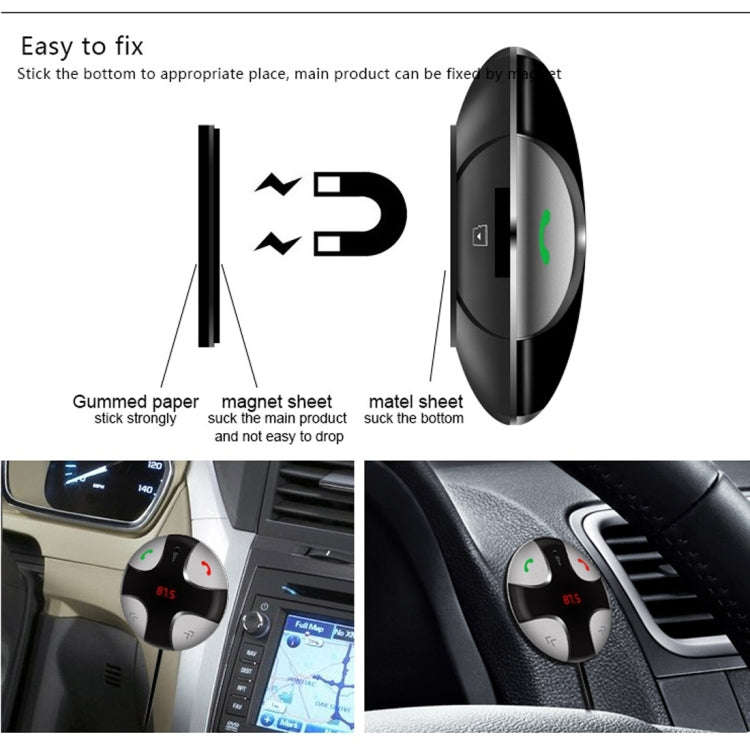 FM29B Bluetooth FM Transmitter Hands-free Car Kit, Car Charger, For iPhone, Galaxy, Sony, Lenovo,...