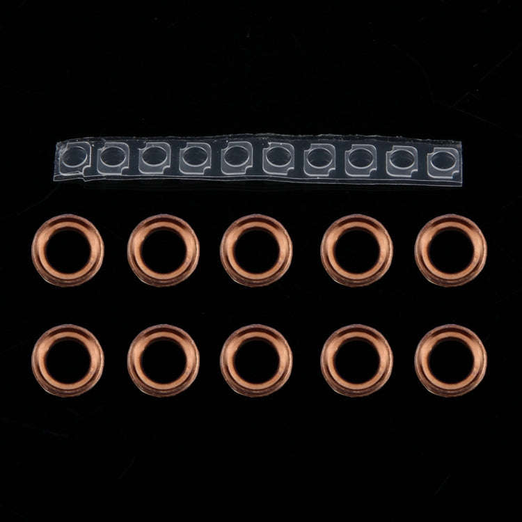 10 Pairs / Set Rear Camera Lens Ring + Flashlight Bracker for iPhone 6 Plus & 6s Plus(Rose Gold)