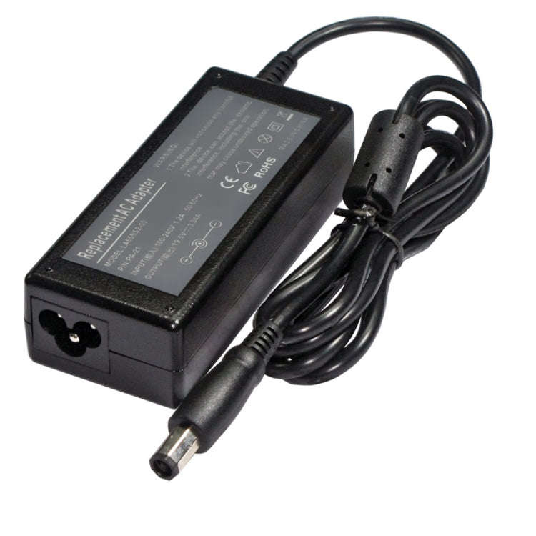 EU Plug AC Adapter 19.5V 3.34A 65W for Dell Notebook, Output Tips: 7.4x5.0mm