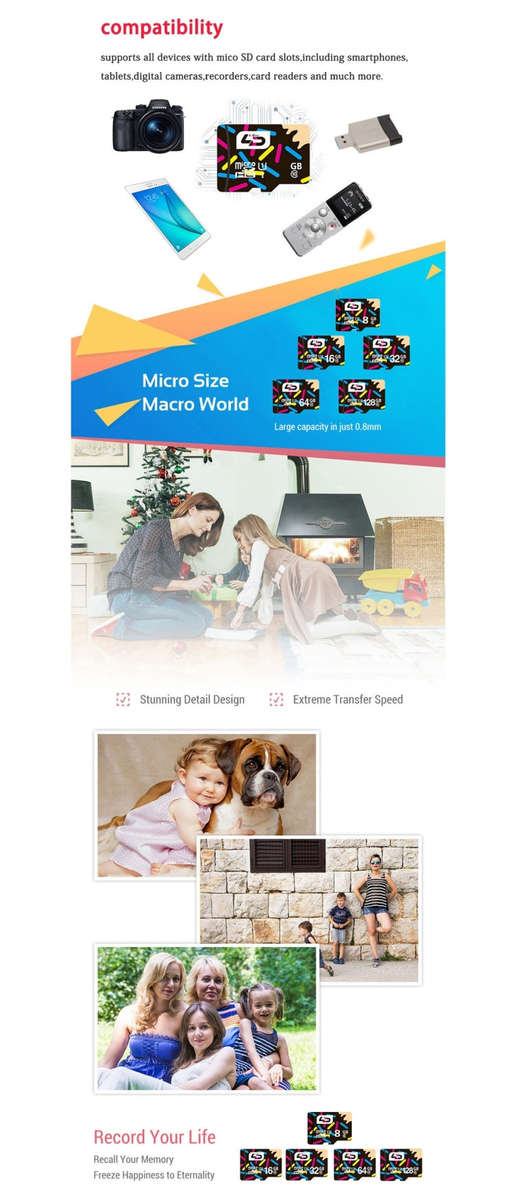 LD 32GB High Speed Class 10 TF/Micro SDXC UHS-1(U1) Memory Card