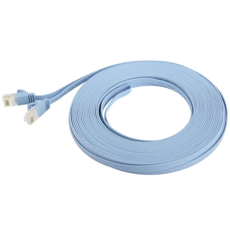 CAT6 Ultra-thin Flat Ethernet Network LAN Cable, Length: 10m (Baby Blue)