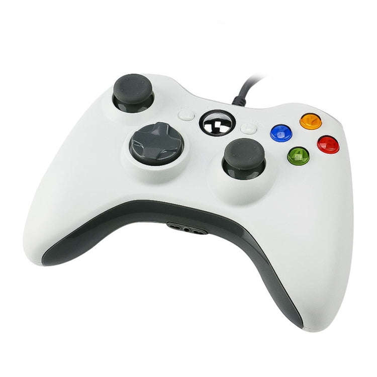 USB 2.0 Wired Controller Gamepad for XBOX 360, Plug and Play, Cable Length: 2.5m(White)