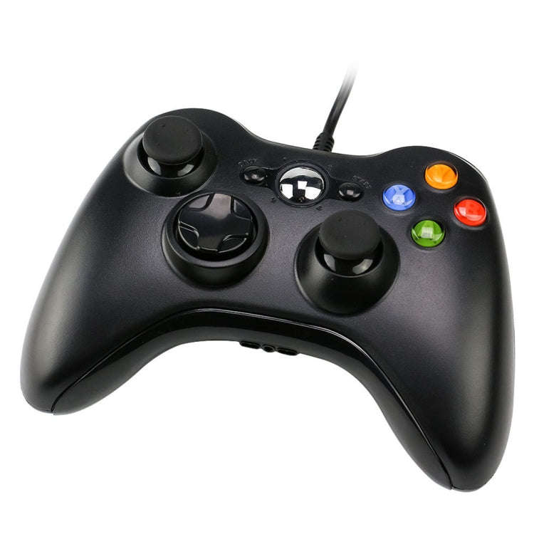 USB 2.0 Wired Controller Gamepad for XBOX 360, Plug and Play, Cable Length: 2.5m(Black)