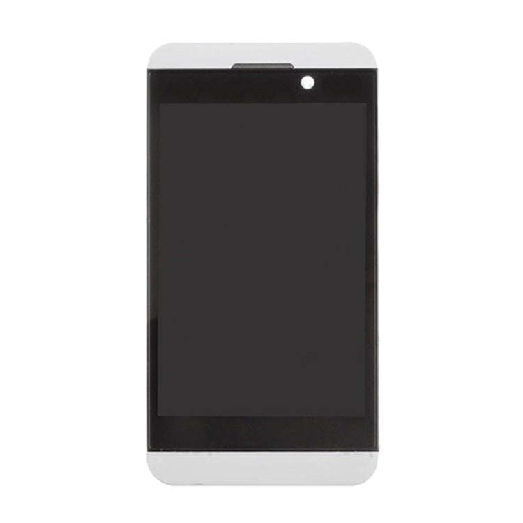LCD Screen and Digitizer Full Assembly with Frame for BlackBerry Z10 4G(White)