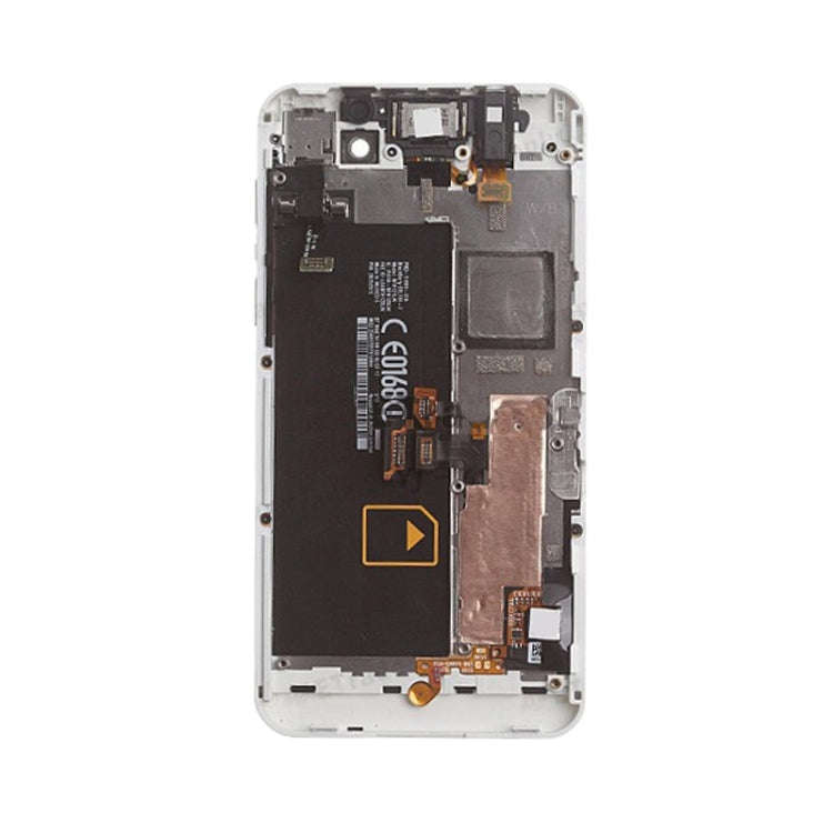 LCD Screen and Digitizer Full Assembly with Frame for BlackBerry Z10 4G(White)