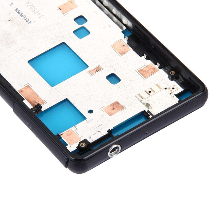 Front Housing LCD Frame Bezel Plate for Sony Xperia Z3 Compact / D5803 / D5833(Black)