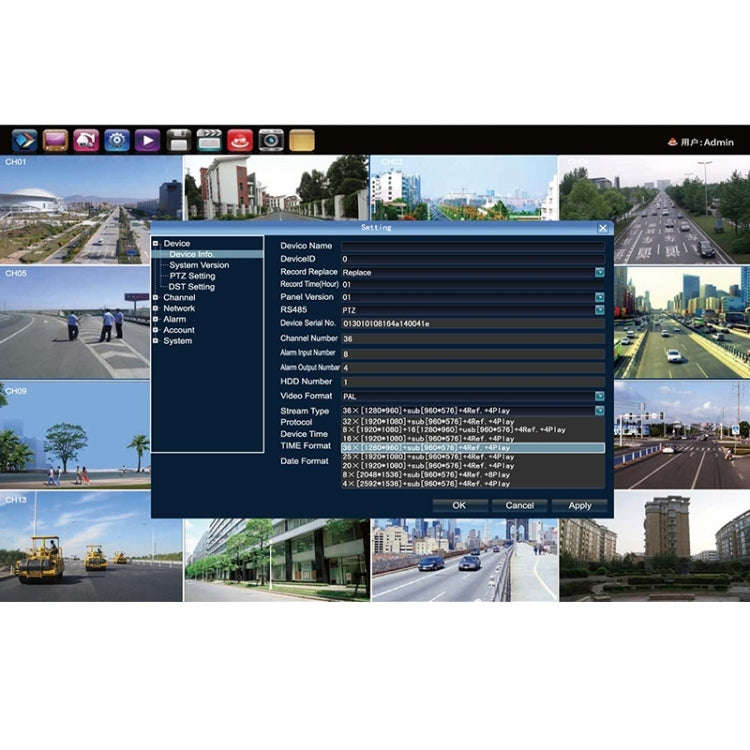 N4B7M 4Ch 960P P2P ONVIF 1.3 Mega Pixel IP Camera NVR Kit, Support Night Vision / Motion Detectio...