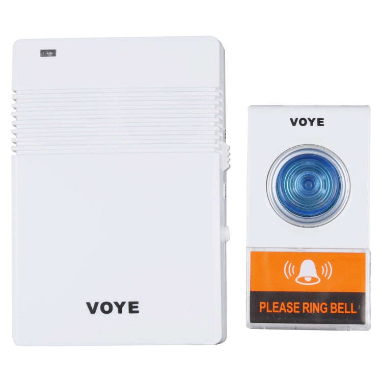 VOYE V005A Wireless Remote Doorbell with 38 Polyphony Sounds(White)