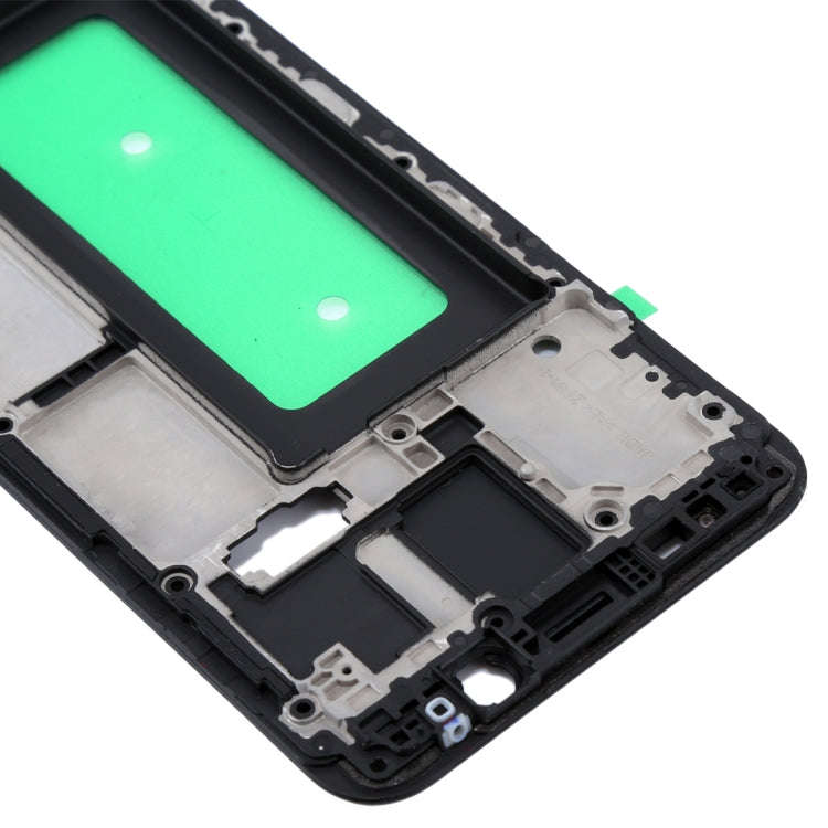 For Galaxy C8  Front Housing LCD Frame Bezel Plate(Black)