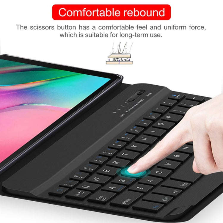 Ultra-thin Detachable Magnetic Bluetooth Keyboard Leather Tablet Case for Galaxy Tab A 8.0 2019 P...
