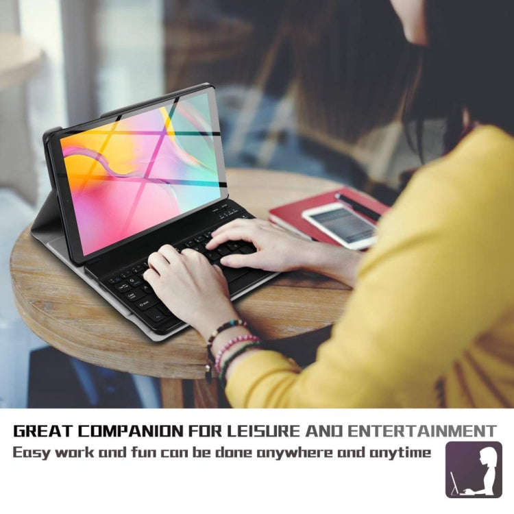 Ultra-thin Detachable Magnetic Bluetooth Keyboard Leather Tablet Case for Galaxy Tab A 8.0 2019 P...