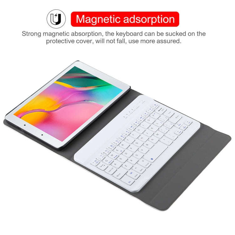 Ultra-thin Detachable Magnetic Bluetooth Keyboard Leather Tablet Case for Galaxy Tab A 8.0 2019 P...