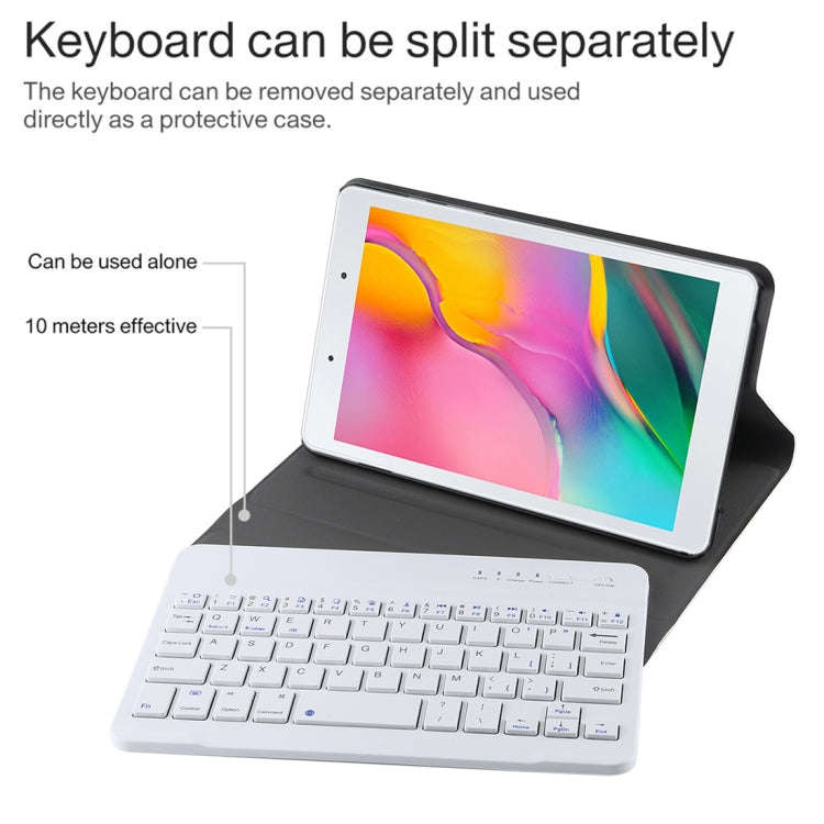 Ultra-thin Detachable Magnetic Bluetooth Keyboard Leather Tablet Case for Galaxy Tab A 8.0 2019 P...
