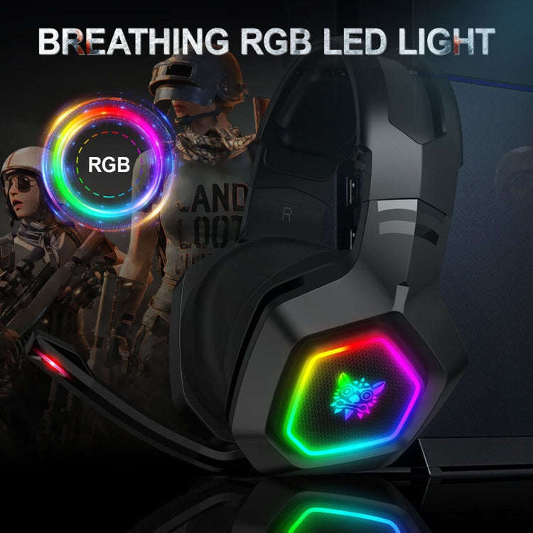ONIKUMA K10 3.5mm Computer Games Wired Headset with RGB LED Light