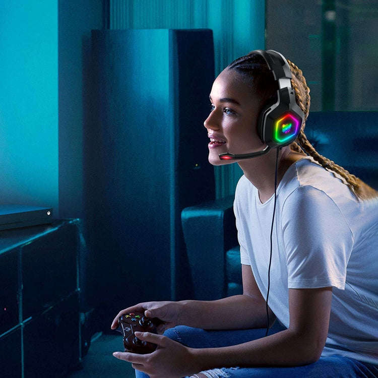 ONIKUMA K10 3.5mm Computer Games Wired Headset with RGB LED Light
