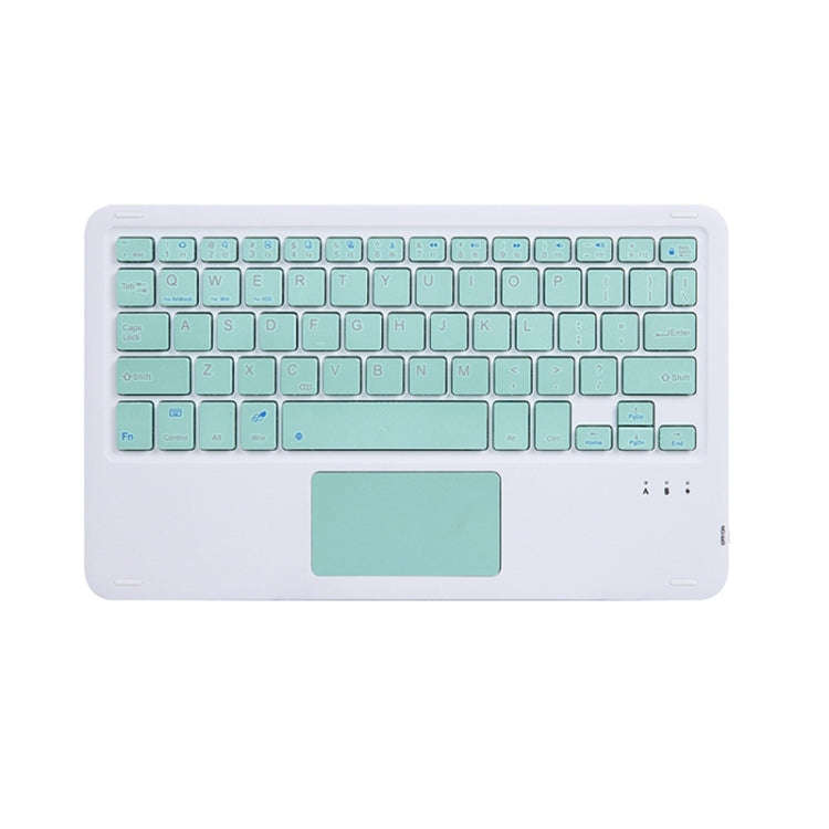 HB119B 10 inch Universal Tablet Wireless Bluetooth Keyboard with Touch Panel (Green)