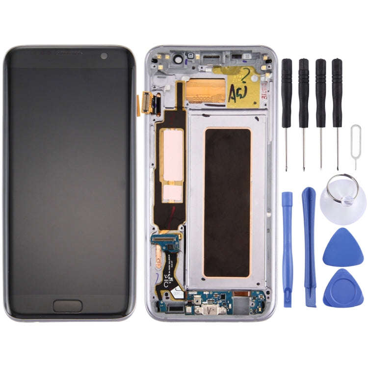 for Galaxy S7 Edge / G935A Digitizer Full Assembly with Frame & Charging Port Board & Volume Butt...