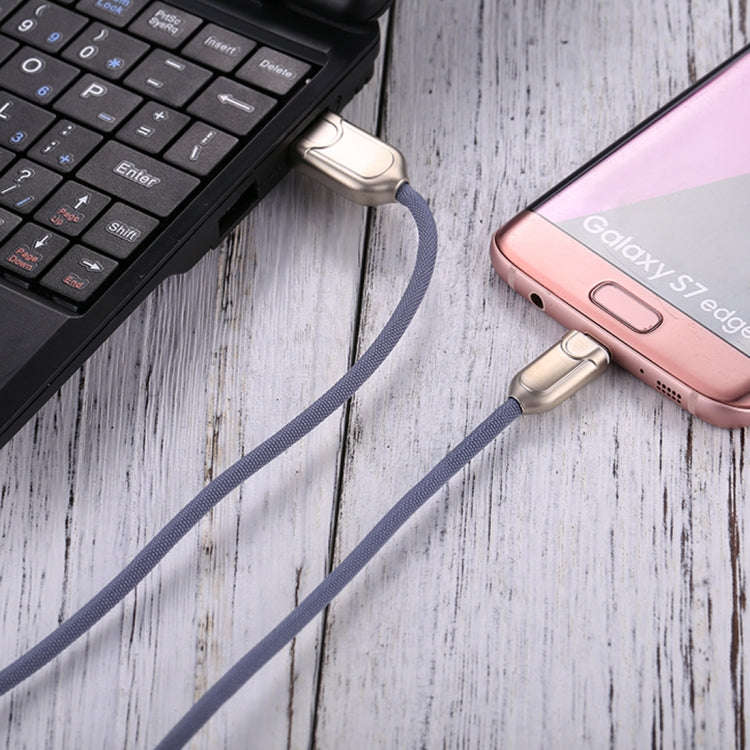 1m 2A Micro USB to USB 2.0 Data Sync Quick Charger Cable(Blue)