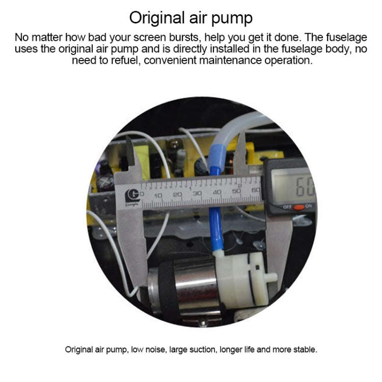 Kaisi 948C 7 inch LCD Touch Screen Separator Machine Vacuum Pump segregator, EU Plug