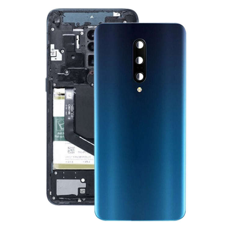 For OnePlus 7 Pro Battery Back Cover with Camera Lens Frame (Blue)