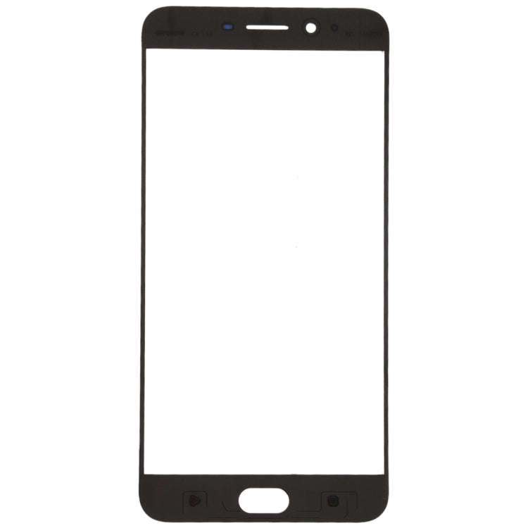 For OPPO R9s Plus Front Screen Outer Glass Lens (Black)