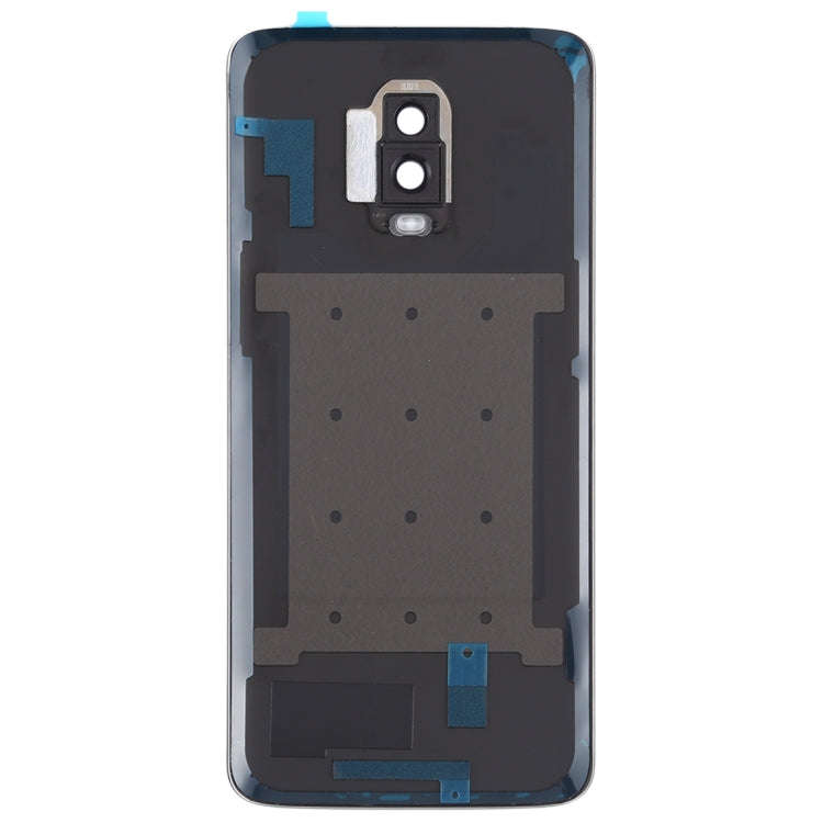 For OnePlus 6T Original Battery Back Cover with Camera Lens Frame (Frosted Black )