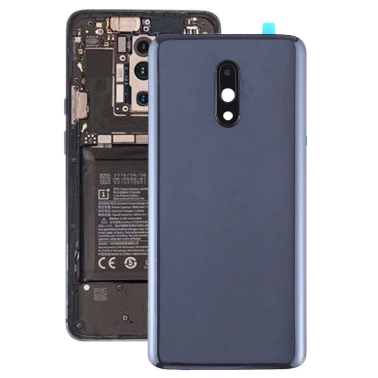 For OnePlus 7 Original Battery Back Cover with Camera Lens Frame (Grey)
