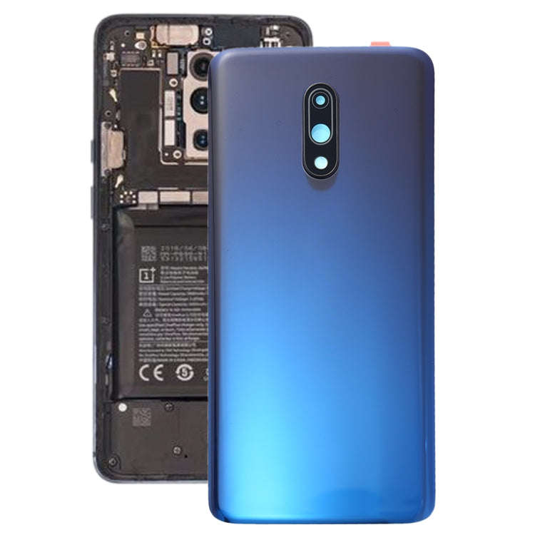 For OnePlus 7 Original Battery Back Cover with Camera Lens Frame (Blue)