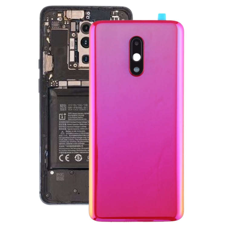 For OnePlus 7 Original Battery Back Cover with Camera Lens Frame (Red)