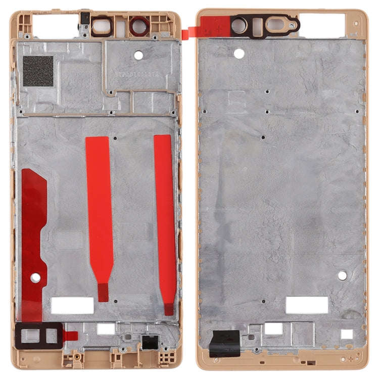 Front Housing LCD Frame Bezel Plate for Huawei P9(Gold)