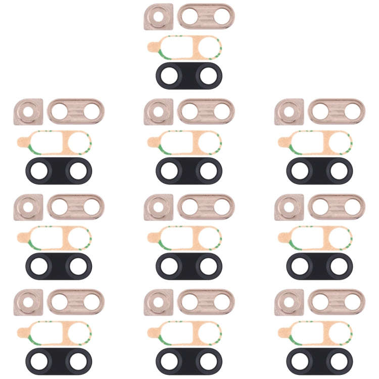 For Huawei Nova 4 10pcs Camera Lens Cover (Gold)
