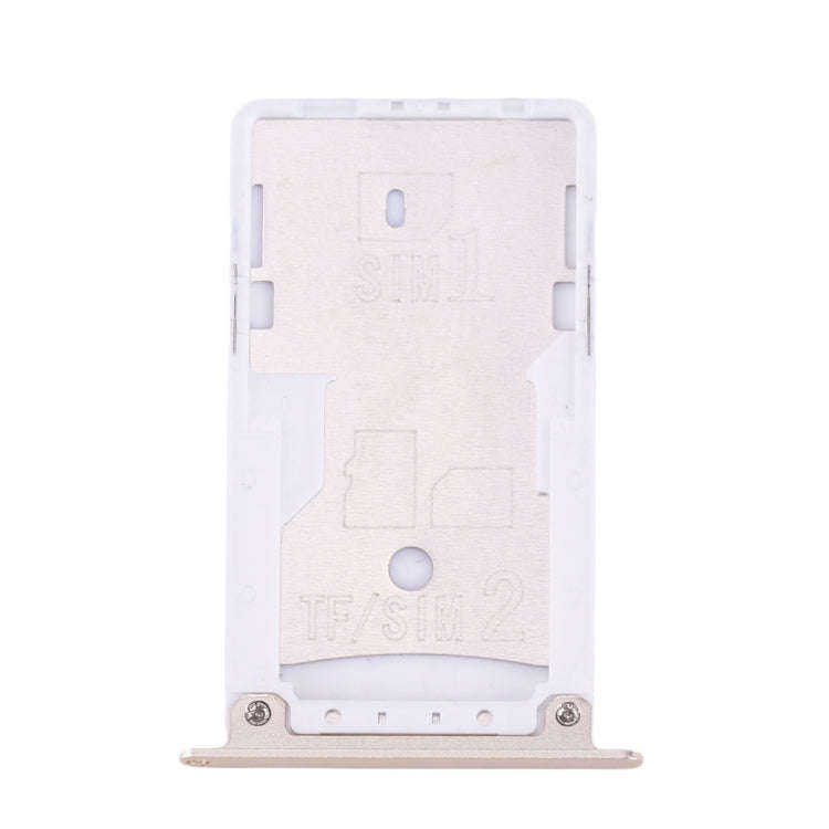 For Xiaomi Redmi Note 4X SIM & SIM / TF Card Tray(Gold)
