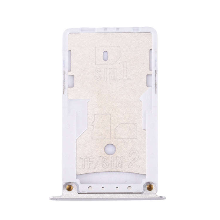 For Xiaomi Redmi 4X SIM & SIM / TF Card Tray(Silver)