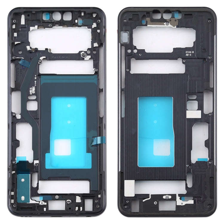 Front Housing LCD Frame Bezel Plate for LG G8 ThinQ (Black)
