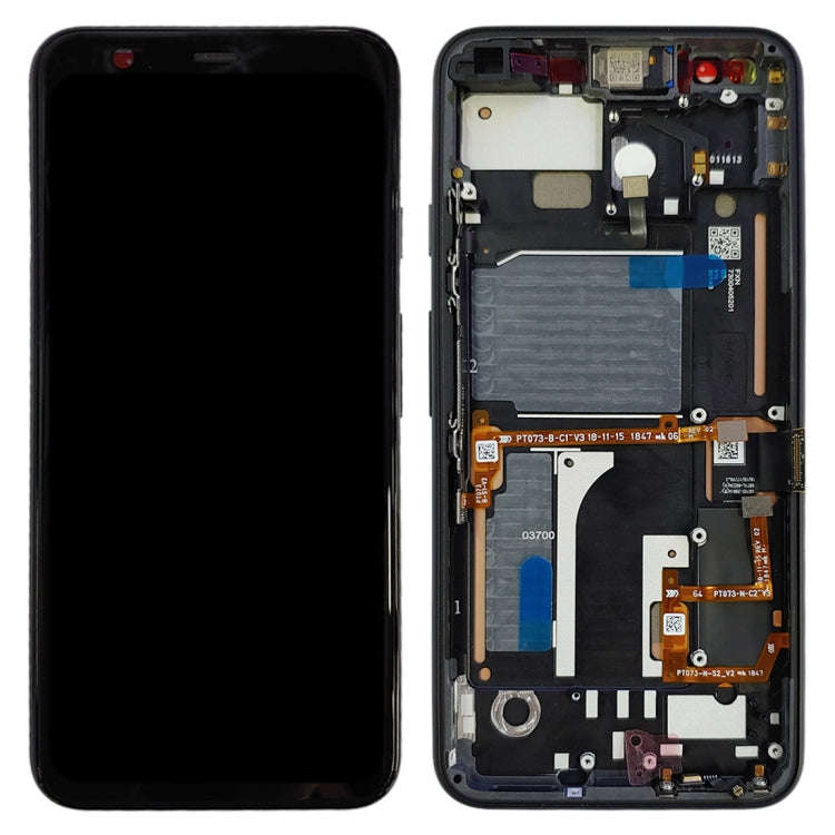 Original LCD Screen for Google Pixel 4 Digitizer Full Assembly with Frame (Black)