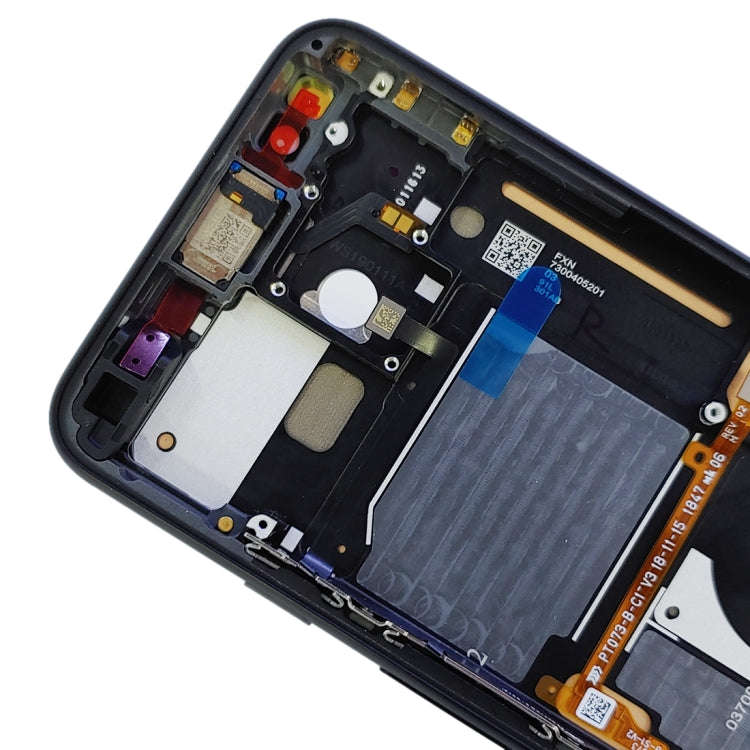 Original LCD Screen for Google Pixel 4 Digitizer Full Assembly with Frame (Black)